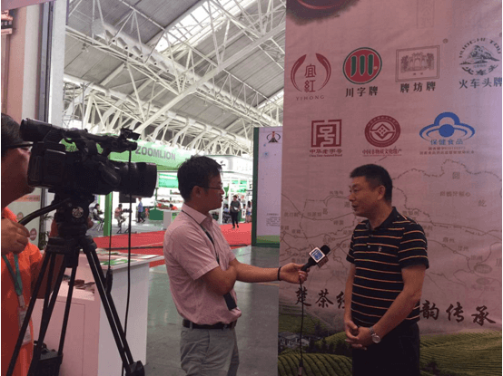 湖北“紅”“黑”茶亮相南京農(nóng)交會(huì) 楚地茶品牌走進(jìn)古都金陵城 -----湖北省供銷社張永紅副主任接受南京電視臺(tái)十八頻道的專題釆訪